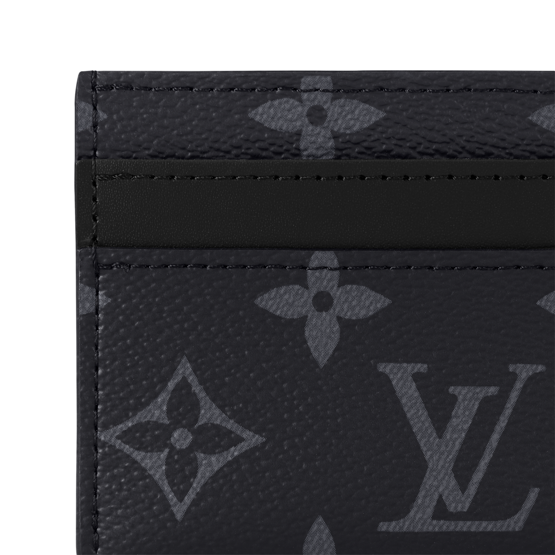 Double Card Holder Monogram Eclipse Men Small Leather Goods LOUIS